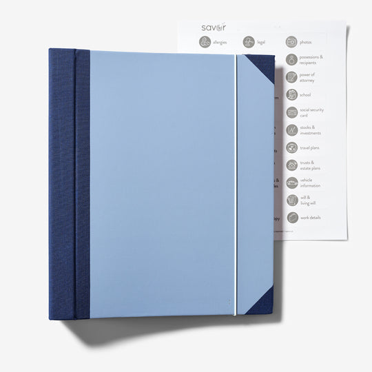 The Folio™ Document Organizer - Blue